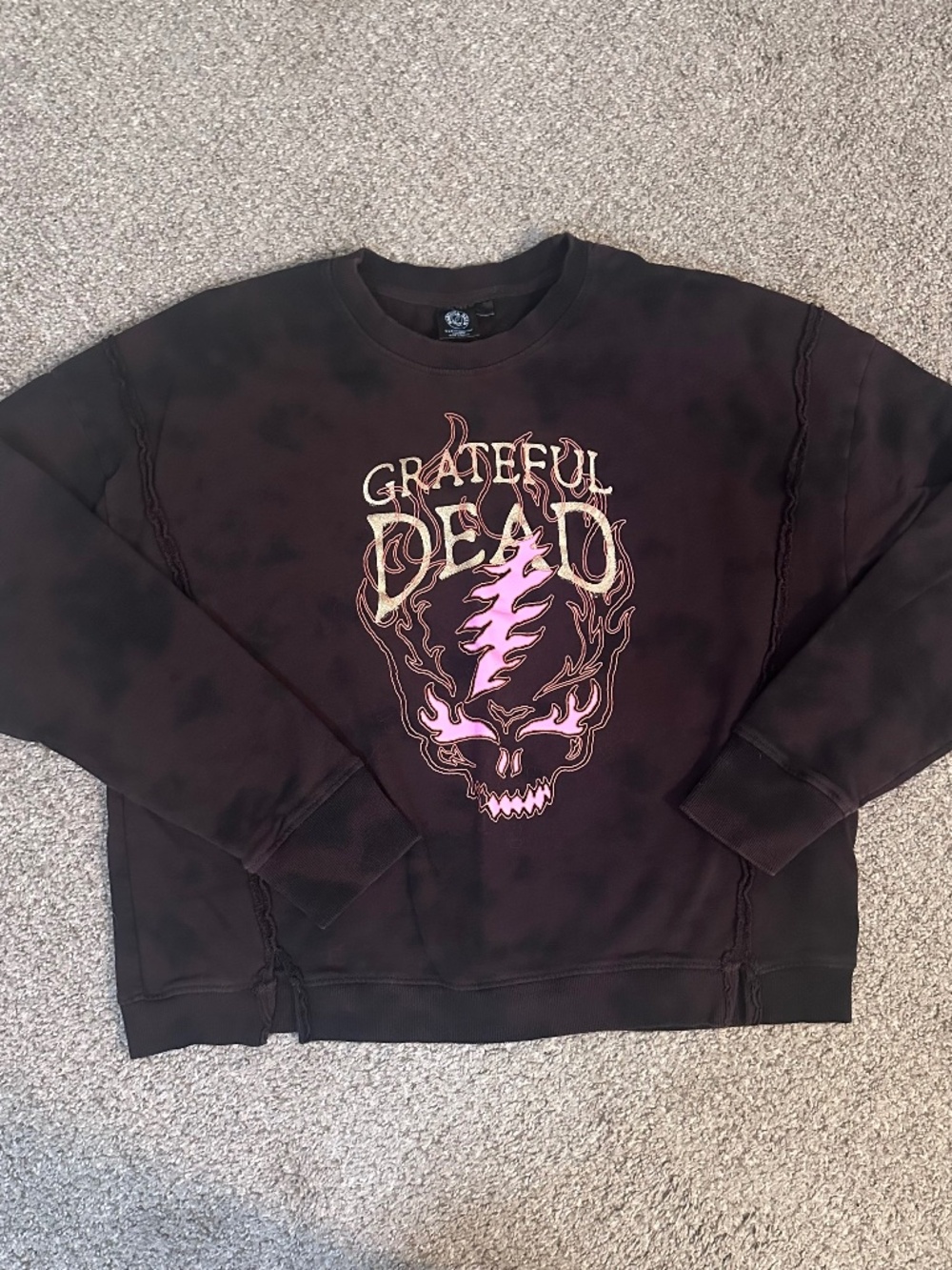 Womens Size Large Grateful Dead Oversized Sweatshirt
